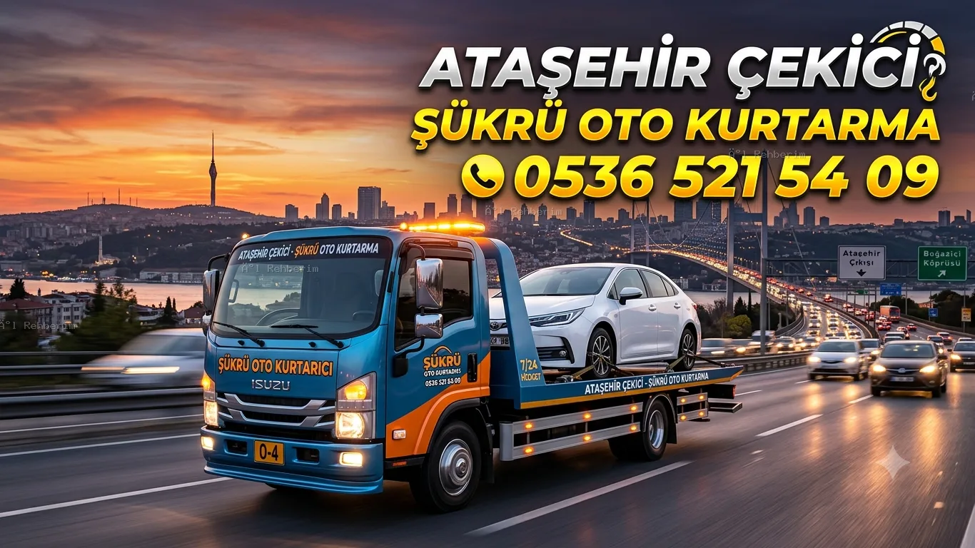 Ataşehir çekici Şükrü oto kurtarıcı iletişim