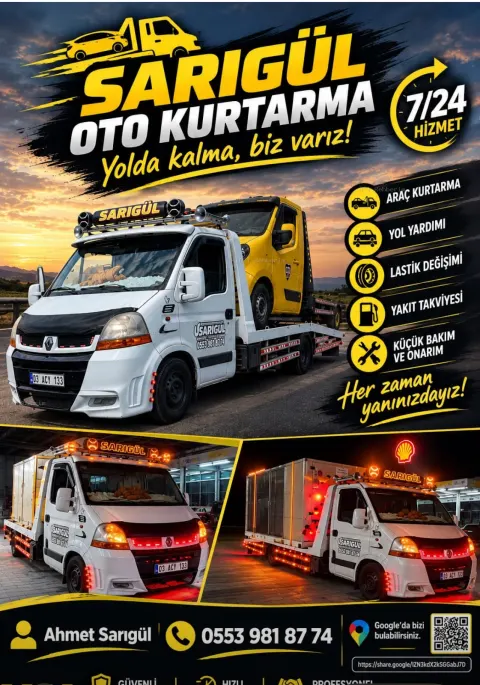 Afyon oto çekici kurtarma sarıgül