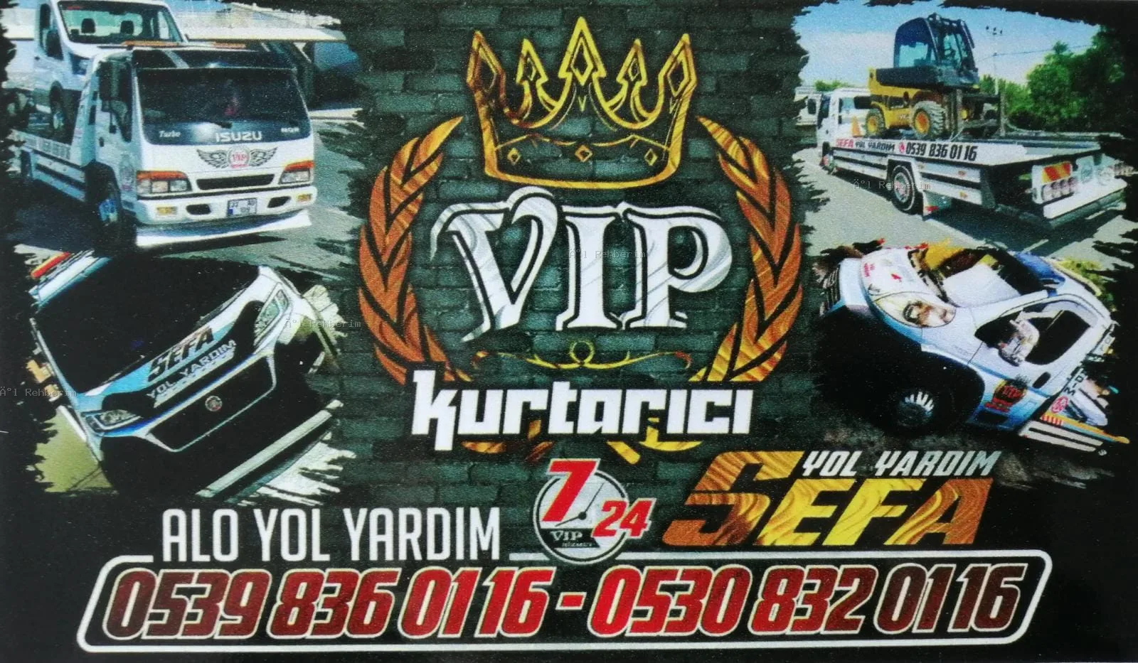 Isparta Sefa Oto Kurtarma Yol Yardım VIP Çekici
